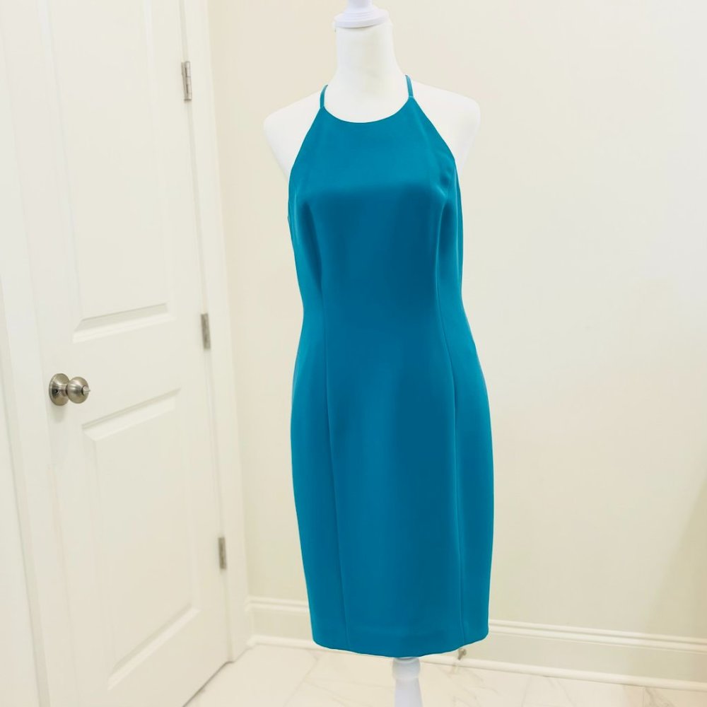 NWT Calvin Klein Lagoon Turquoise Racerback High Neck